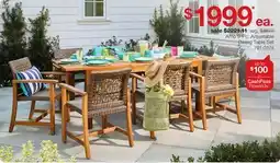JC Penney Arno 9-Pc. Adjustable Dining Table Set offer