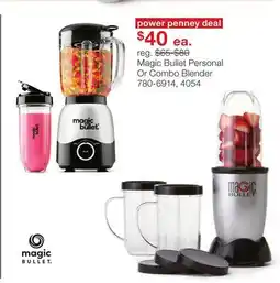 JC Penney Magic Bullet Personal Or Combo Blender offer