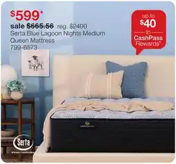 JC Penney Serta Blue Lagoon Nights Medium Queen Mattress offer