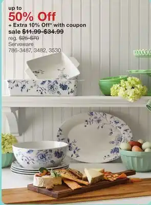 JC Penney Serveware offer