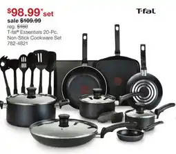 JC Penney T-fal Essentials 20-Pc. Non-Stick Cookware Set offer