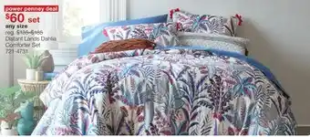 JC Penney Distant Lands Dahlia Comforter Set offer