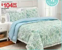 JC Penney Martha Stewart Marguerite Ditsy Floral Full/Queen Comforter Set offer