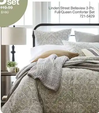 JC Penney Linden Street Belleview 3-Pc. Full/Queen Comforter Set offer