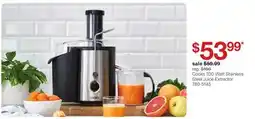 JC Penney Cooks 700-Watt Stainless Steel Juice Extractor offer