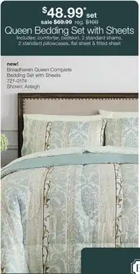 JC Penney Broadhaven Queen Complete Bedding Set with Sheets offer