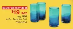JC Penney 4-Pc. Tumbler Set offer