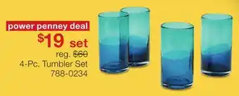 JC Penney 4-Pc. Tumbler Set offer