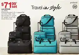 JC Penney Protocol Bowden 5-Pc. Luggage Set offer