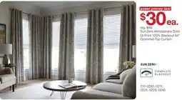 JC Penney Solid Print 100% Blackout 84 Grommet-Top Curtain offer