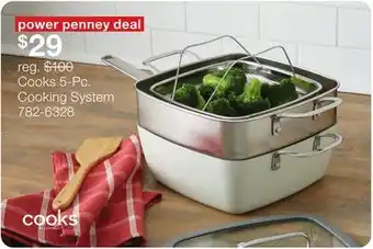 JC Penney Cooks 5-Pc. Cooking System offer