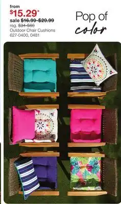 JC Penney Outdoor Chair Cushions offer