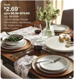 JC Penney Linden Street Harper Dinnerware, Serveware Or Table Linens offer