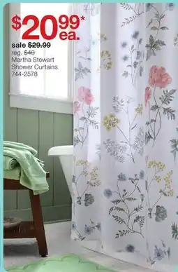 JC Penney Martha Stewart Shower Curtains offer