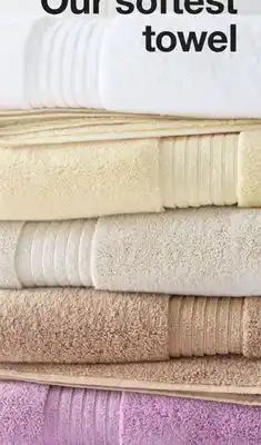 JC Penney Liz Claiborne Signature Plush Solid Or Logo Bath Towel offer