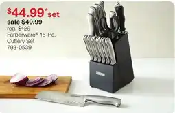 JC Penney Farberware 15-Pc. Cutlery Set offer