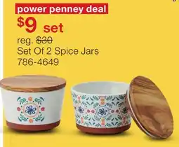 JC Penney Set Of 2 Spice Jars offer