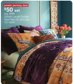 JC Penney Distant Lands Ophelia Twin/Twin XL Quilt Set offer
