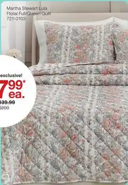 JC Penney Martha Stewart Lula Floral Full/Queen Quilt offer