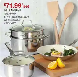 JC Penney 8-Pc. Stainless Steel Cookware Set offer