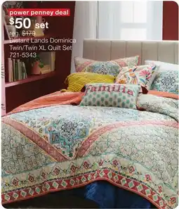 JC Penney Distant Lands Dominica Twin/Twin XL Quilt Set offer