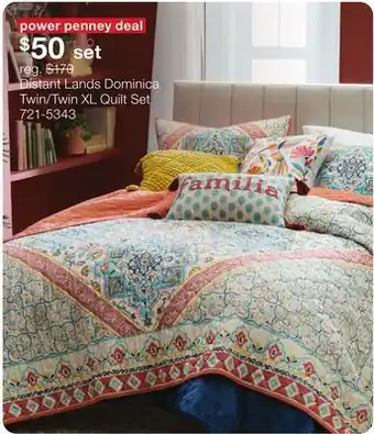 JC Penney Distant Lands Dominica Twin/Twin XL Quilt Set offer