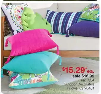 JC Penney Outdoor Decorative Pillows offer