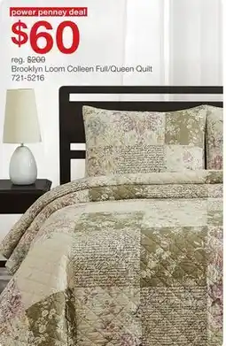 JC Penney Brooklyn Loom Colleen Full/Queen Quilt offer
