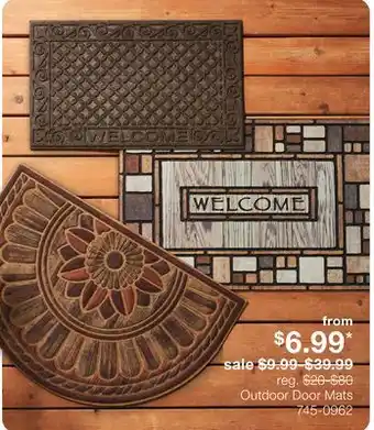 JC Penney Outdoor Door Mats offer