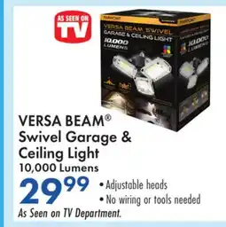 Boscov's VERSA BEAM Swivel Garage & Ceiling Light offer