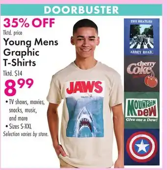 Boscov's Young Mens Graphic T-Shirts offer