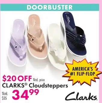 Boscov's CLARKS Cloudsteppers offer
