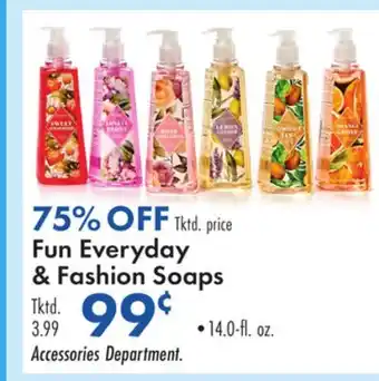 Boscov's Fun Everyday & Fashion Soaps offer