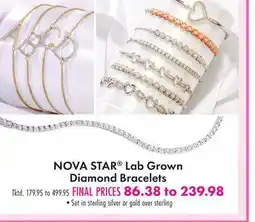 Boscov's NOVA STAR Lab Grown Diamond Bracelets offer