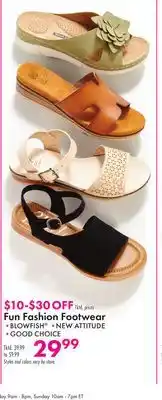 Boscov's Fun Fashion Footwear offer