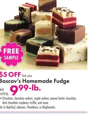 Boscov's Boscov's Homemade Fudge offer