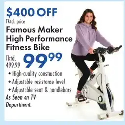 Boscov's Famous Maker High Performance Fitness Bike offer