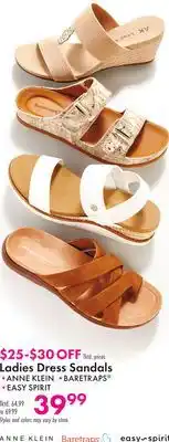 Boscov's Ladies Dress Sandals offer