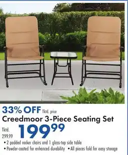 Boscov's Creedmoor 3-Piece Seating Set offer
