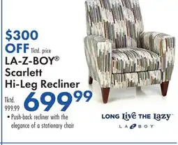 Boscov's LA-Z-BOY Scarlett Hi-Leg Recliner offer