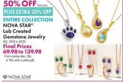Boscov's ENTIRE COLLECTION NOVA STAR Lab Created Gemstone Jewelry offer