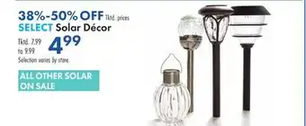 Boscov's SELECT Solar Décor offer