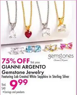 Boscov's GIANNI ARGENTO Gemstone Jewelry offer