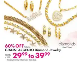 Boscov's GIANNI ARGENTO Diamond Jewelry offer