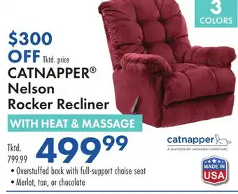 Boscov's CATNAPPER Nelson Rocker Recliner offer