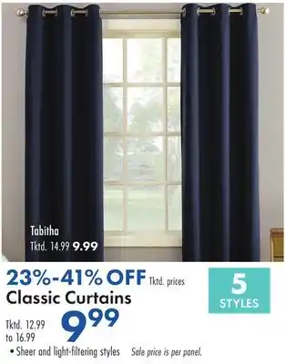Boscov's Classic Curtains offer