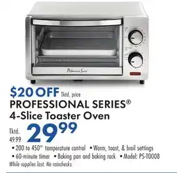 Boscov's PROFESSIONAL SERIES 4-Slice Toaster Oven offer