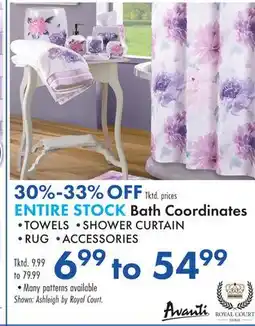 Boscov's ENTIRE STOCK Bath Coordinates offer