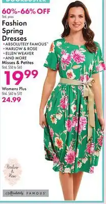 Boscov's Fashion Spring Dresses offer