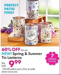 Boscov's Spring & Summer Tin Lanterns offer